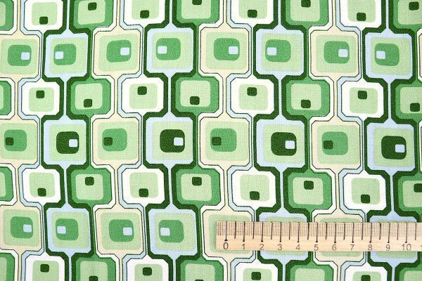 Штапель принт/зелено-голубой 3660-PY/D#23/C#3