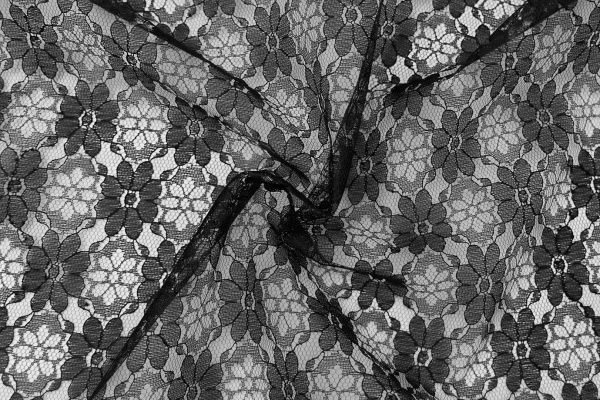 Гипюр/черный гип-01/D#66/C#Black (ярд)