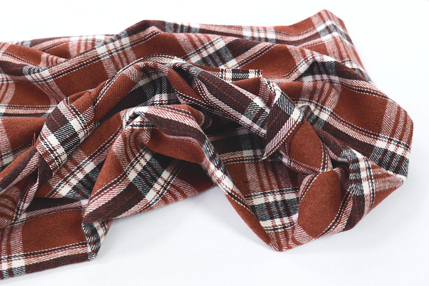 Пальтовая ткань принт/клетка черно-коричневая AP210426031/D#908-A817/C#1