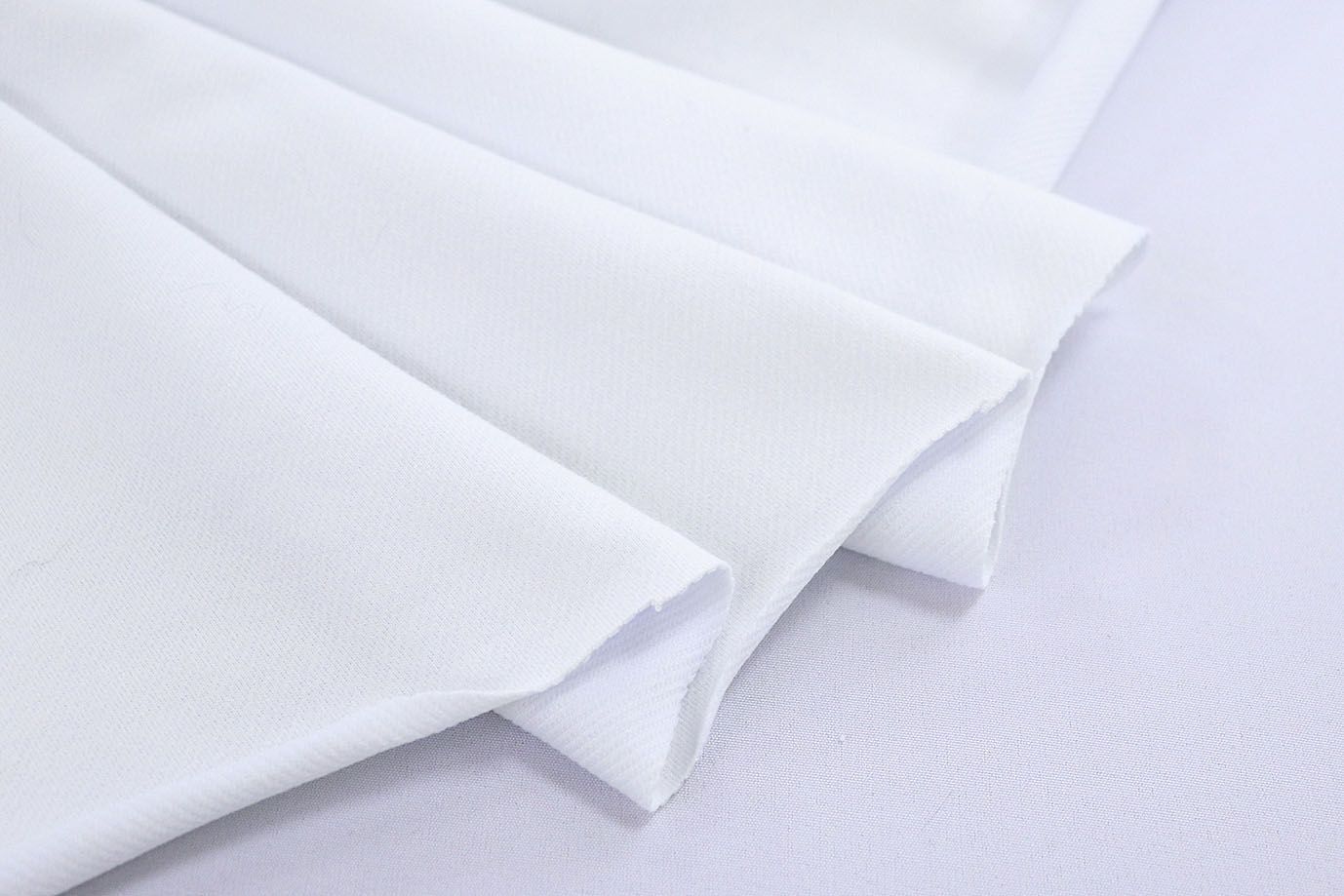 Трикотаж футер 3х нитка/белый VT-10686/C#1