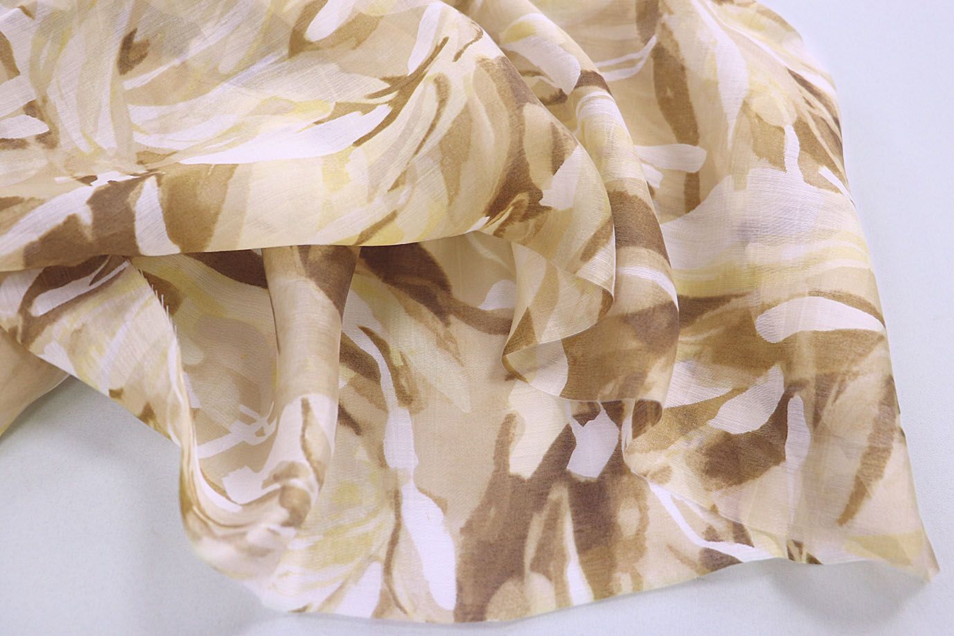 Вуаль принт/бежево-коричневый 3847-PY/D#6/C#2