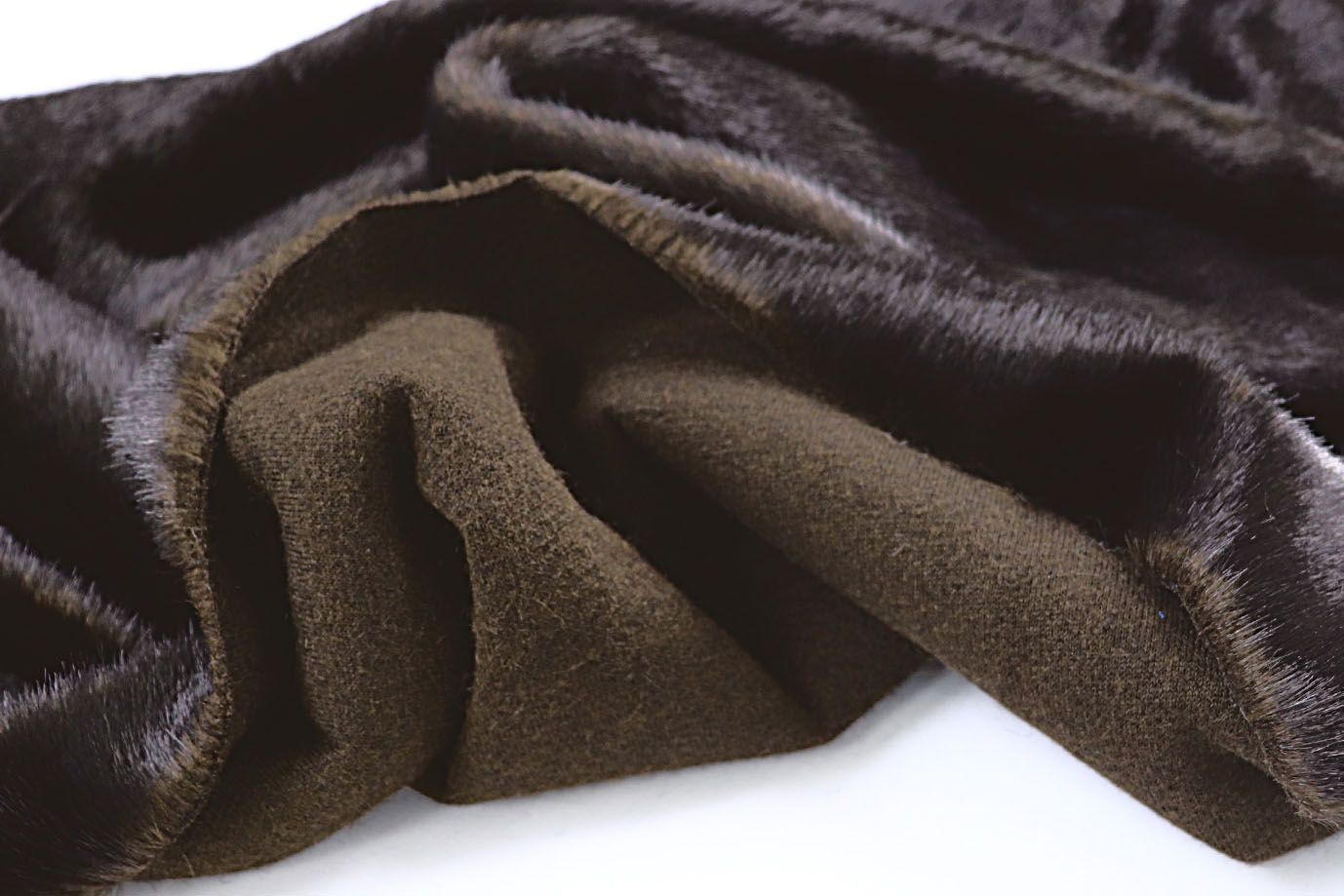 Искусственный мех "Норка"/темно-коричневый 1703148