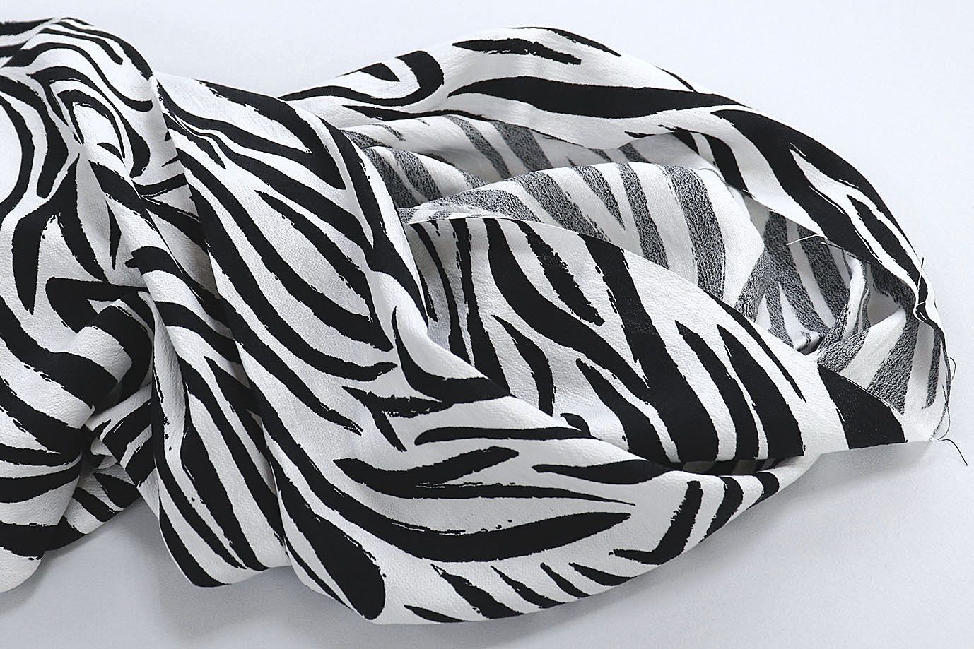 Лен БОХО принт/черно-белый 3851-PY/D#3/C#2