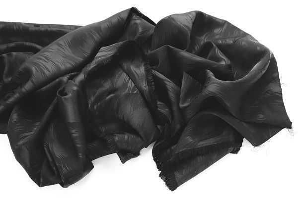 Шелк вискоза жаккард/черный 4086-PY/D#1/C#3