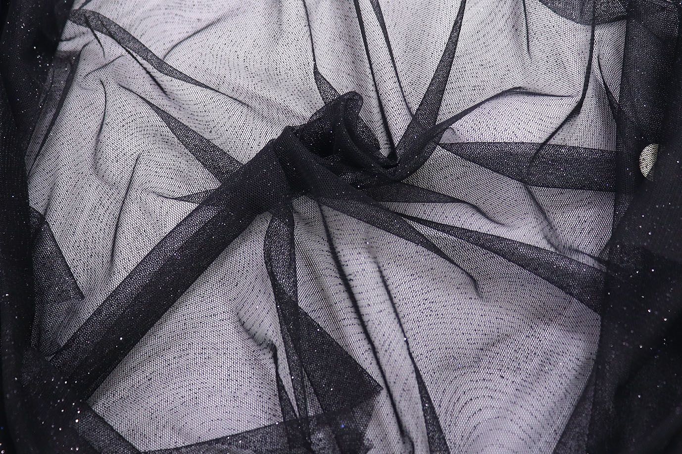 Сетка металлик/черный 25424-PG/C#5 (ярд)