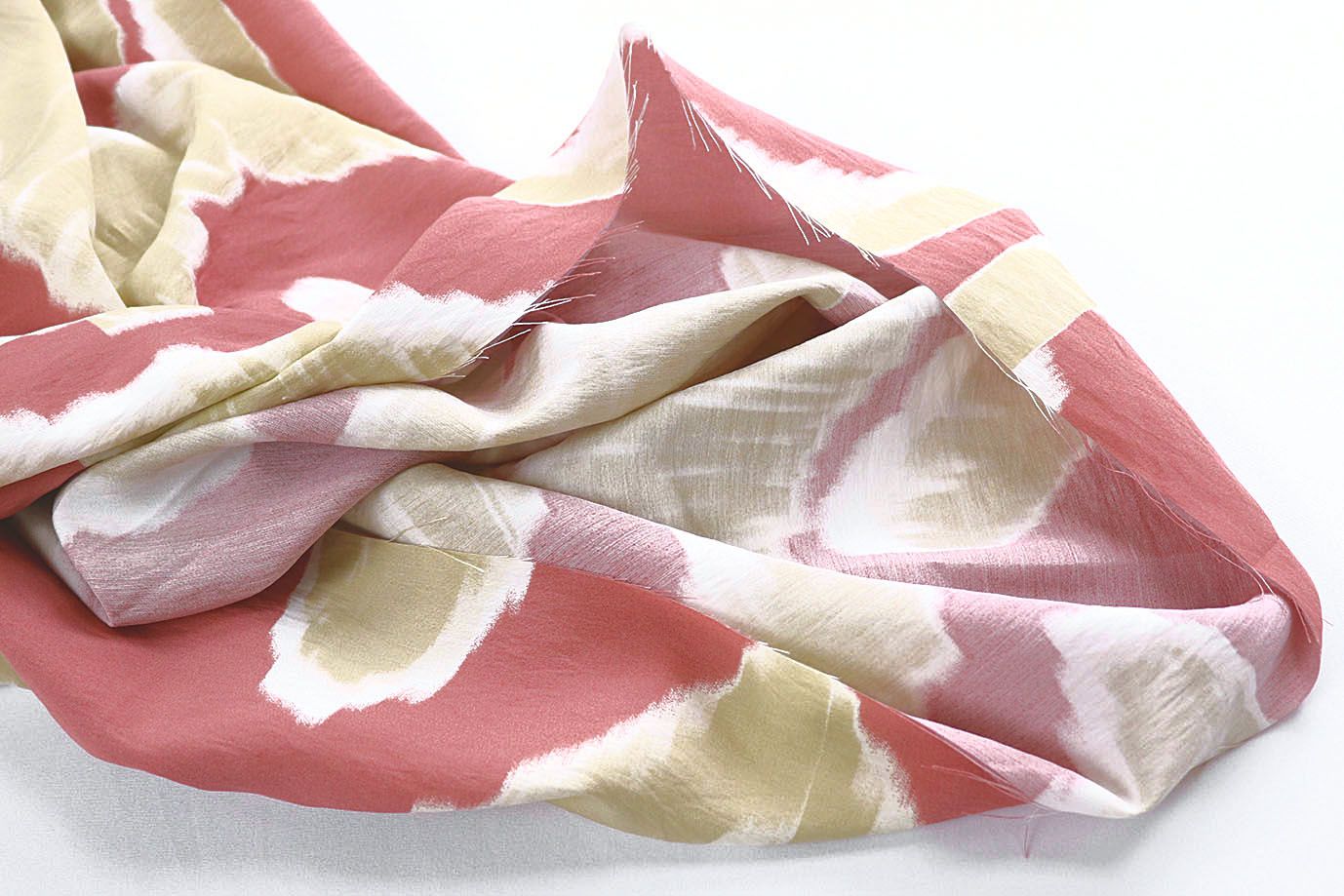 Купра принт/бежевый на коралловом 4072-PY/D#4/C#1