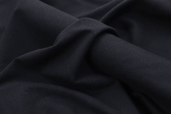 Трикотаж футер 2х нитка/черный 0246/C#черный 19-4305TPX