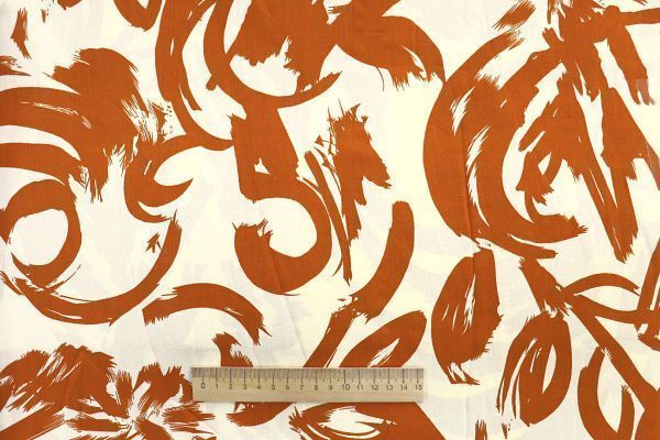 Штапель принт/коричнево-молочный 1374-PY/D#17/C#1 (7532)