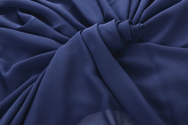 Шифон "Сахар"/темно-синий DT-18007/C#9