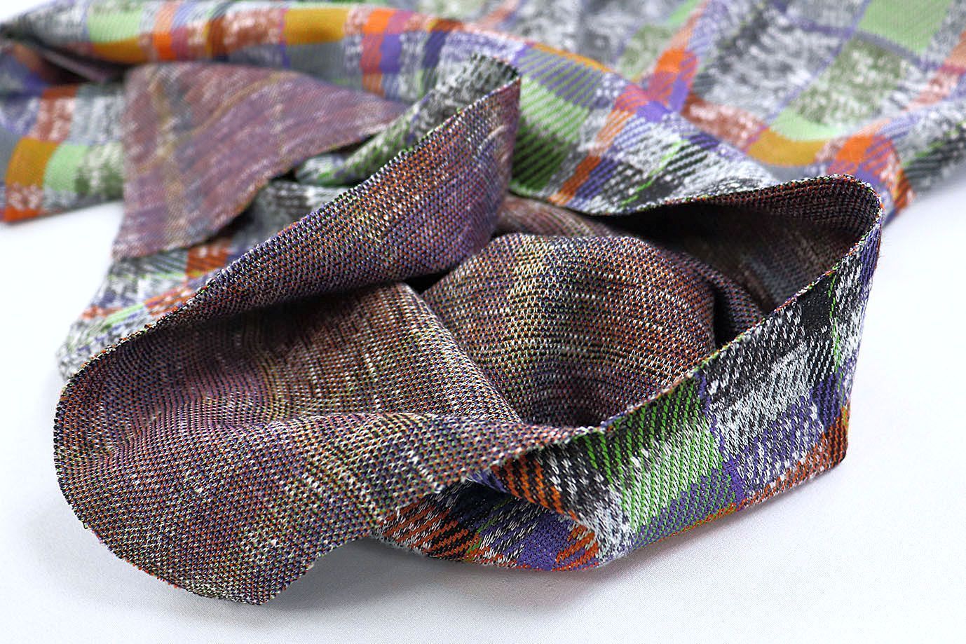 Трикотаж жаккард принт/клетка серо-зеленая 3257-22-PY/D#25/C#1