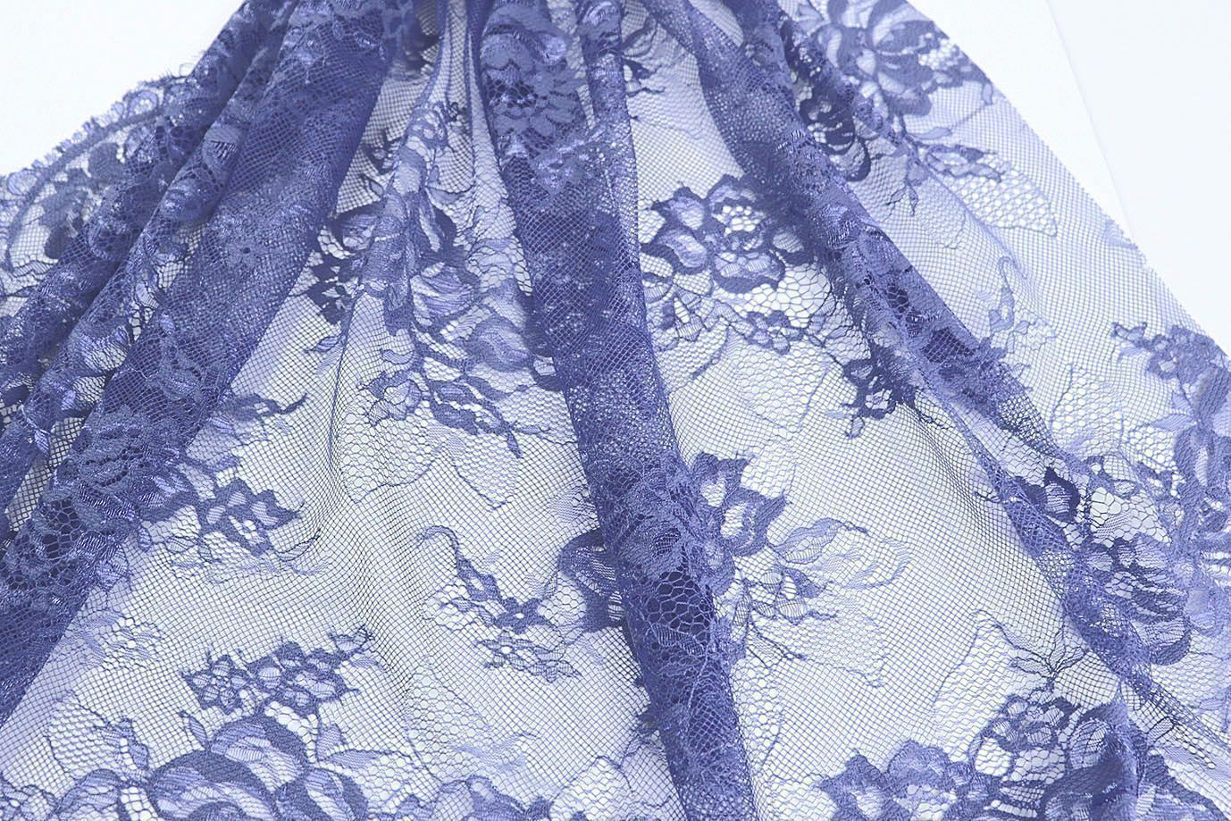 Гипюр "Реснички"/синий VT-9806/D#1/C#5