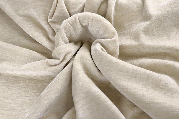 Трикотаж велюр меланж/бежевый 3989-PY/C#1