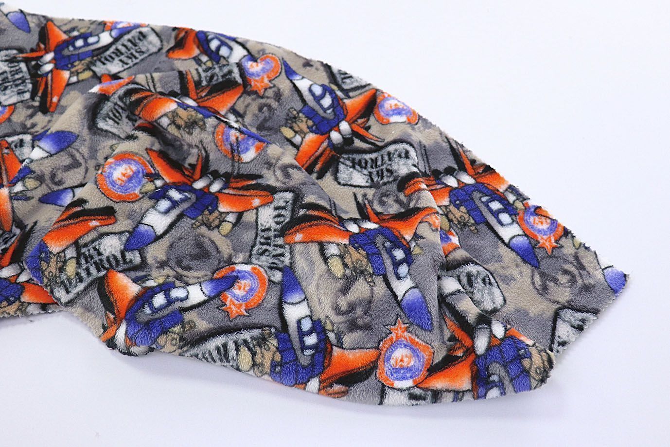 Велсофт принт/самолеты на сером AP221208110/D#222-FLA280YH/C#Y16100063