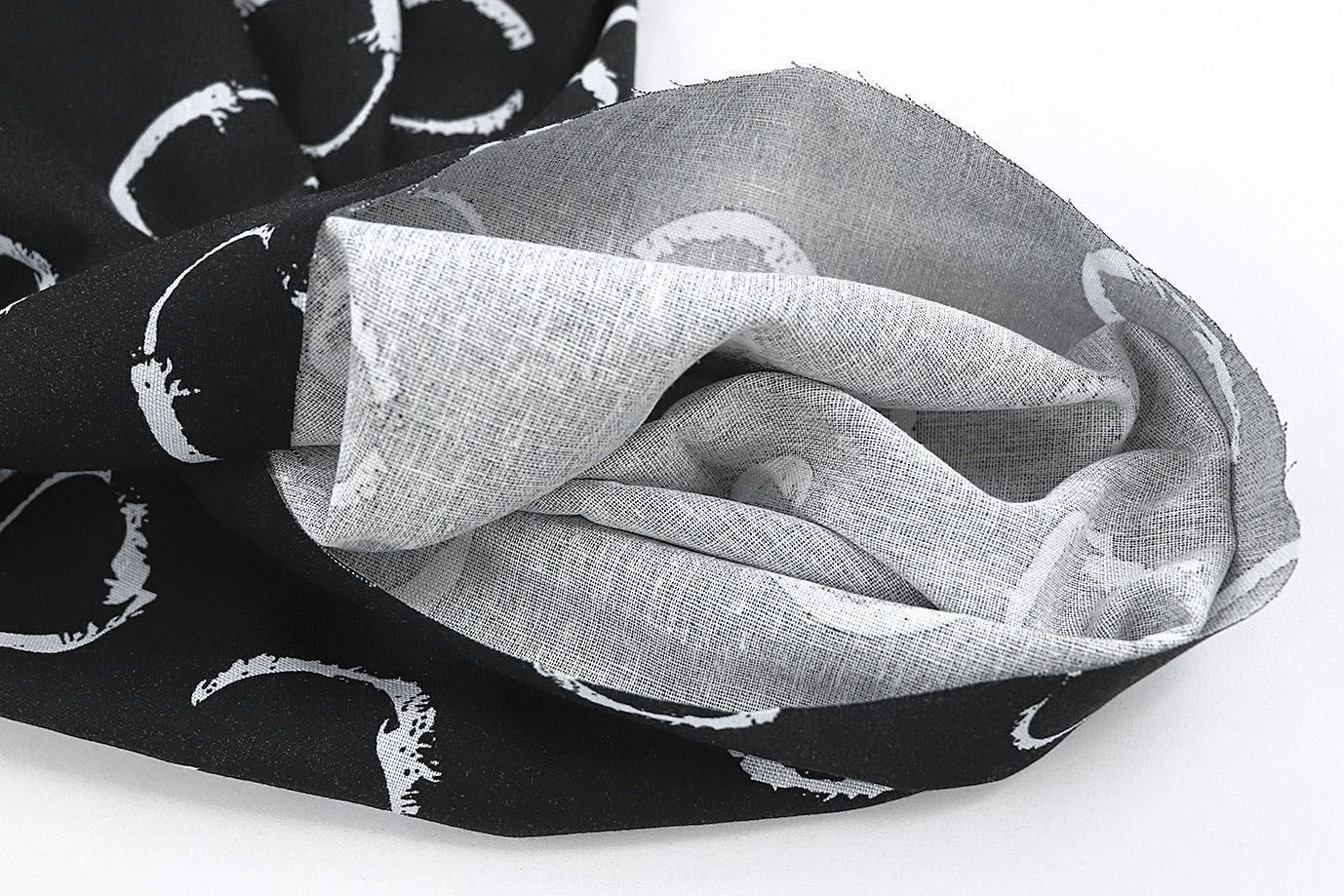 Лен принт/бело-черный 3728-PY/D#1/C#1