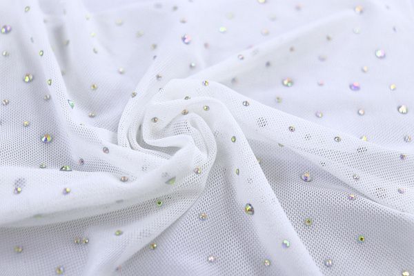 Сетка со стразами/белый 3783-PY/C#1