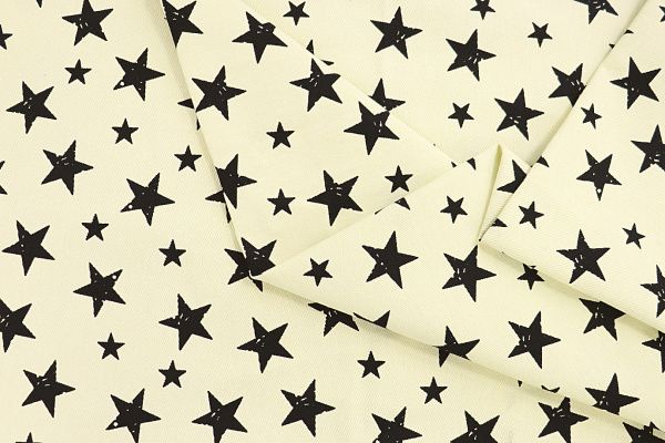 Джинс принт/звезды черные на молочном VT-11446/D#3/C#1