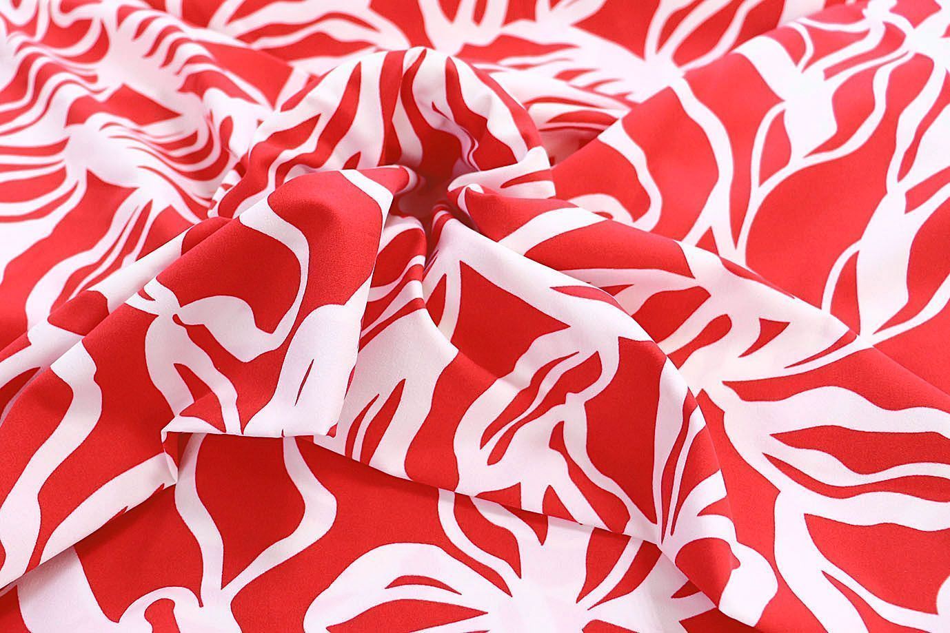 Хлопок "Поплин" принт/красно-белый 3848-PY/D#3/C#3