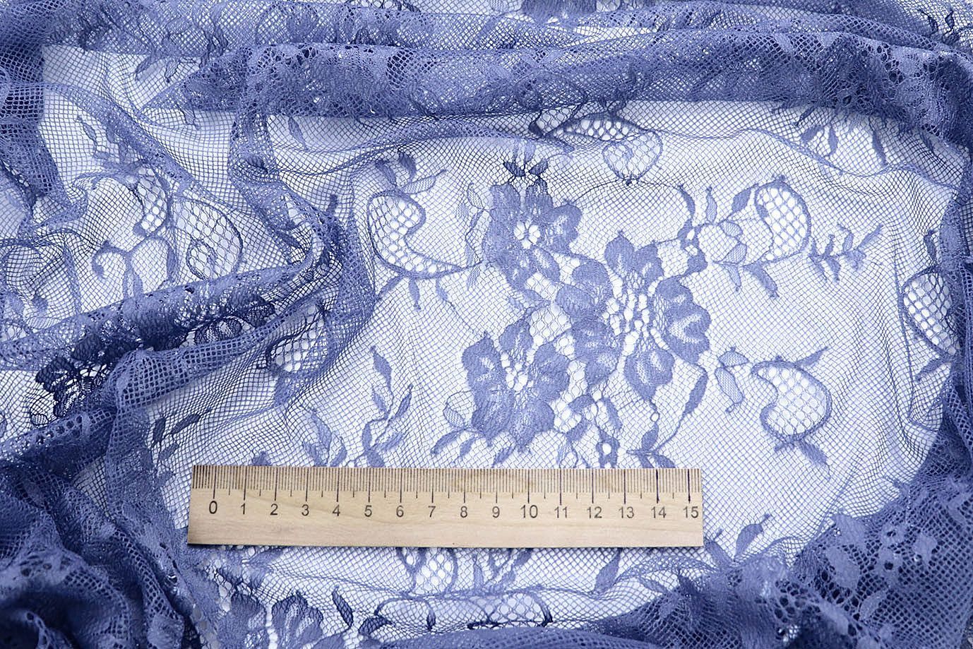 Гипюр "Реснички"/синий VT-9806/D#3/C#5
