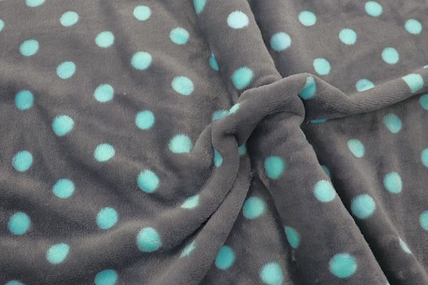 Велсофт принт/горох бирюзовый на сером AP221208110/D#222-FLA280YH/C#Y18021251-4