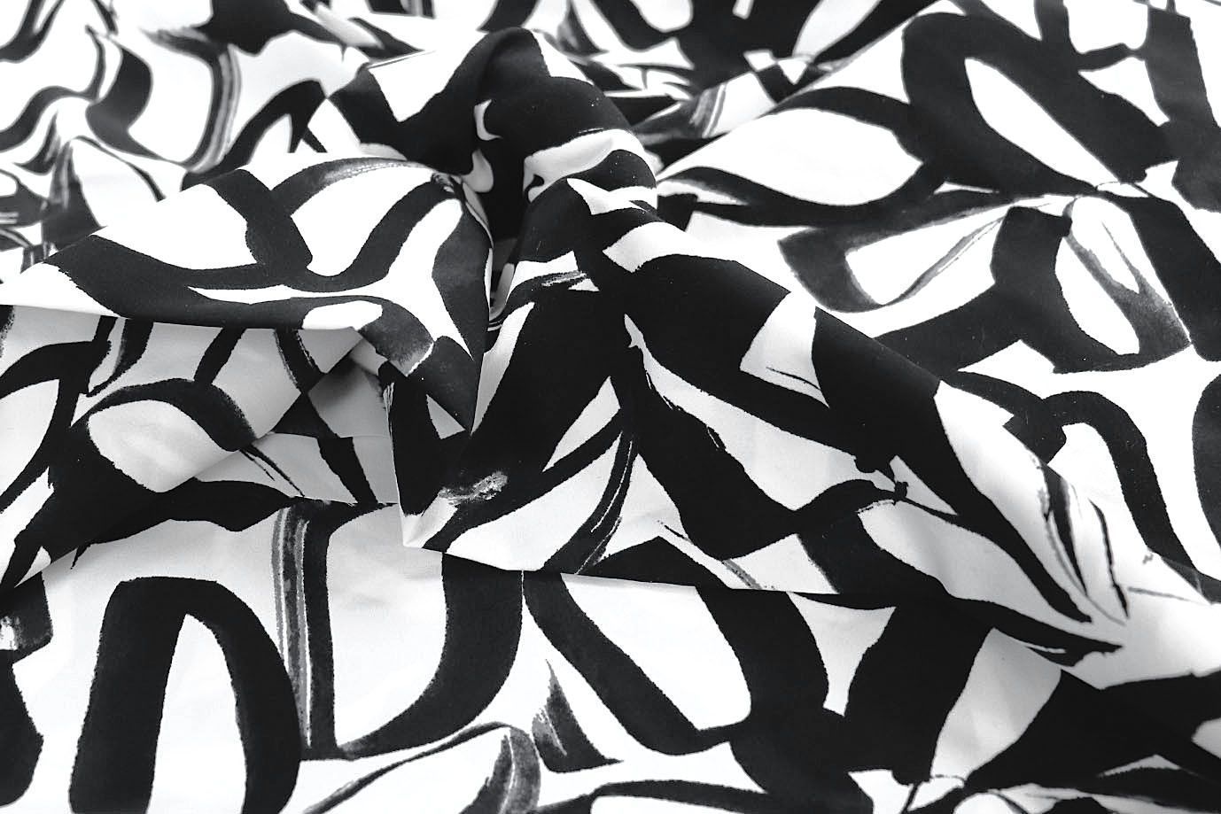 Хлопок "Поплин" принт/черно-белый 3848-PY/D#4/C#3