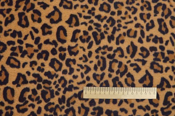 Искусственный мех "Леопард"/черно-рыжий AP2303014035/D#287-18111207/C#66 Ivory Leopard