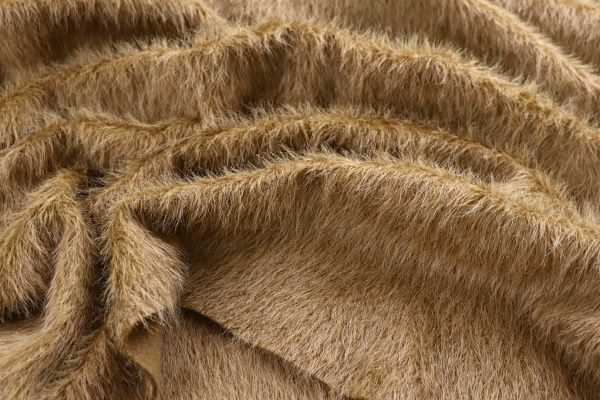 Трикотаж "Альпака" длинноворсовый/коричневый 3982-PY/C#3