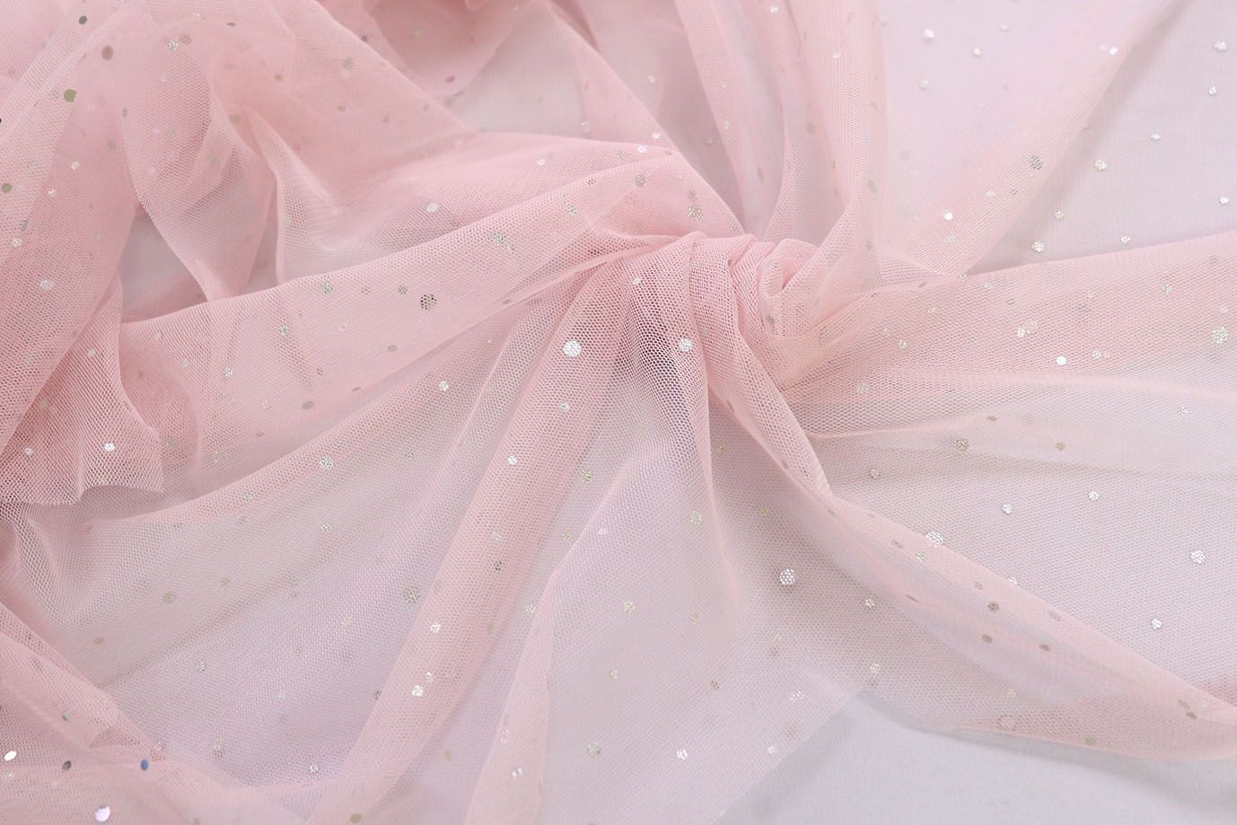 Сетка с пайетками/розовый SS-26264/D#1/C#4 (ярд)