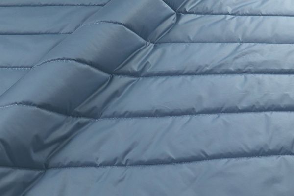 Ткань простеганная "Полоска"/серо-голубой +CC200 10см 1016117/D#P51/C#738