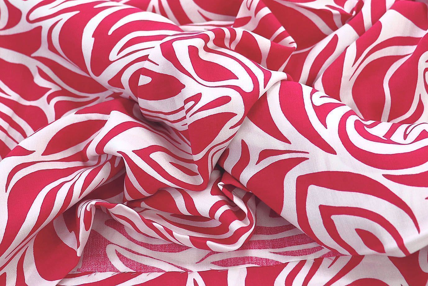 Штапель принт/красный на белом 3858-PY/D#3/C#5
