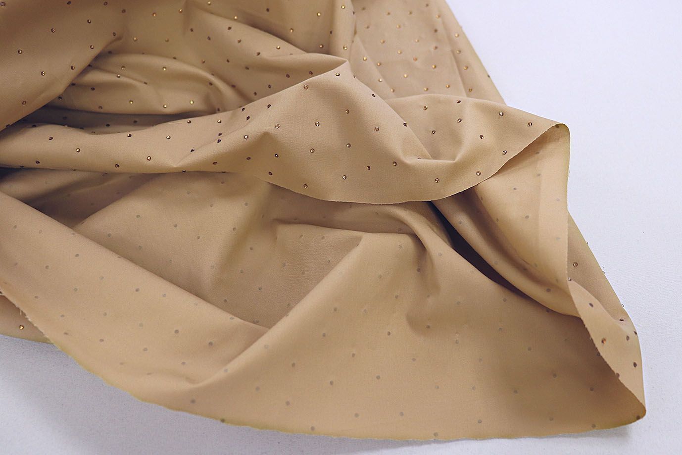 Хлопок нейлон со стразами/коричневый 3832-PY/C#4 Taupe