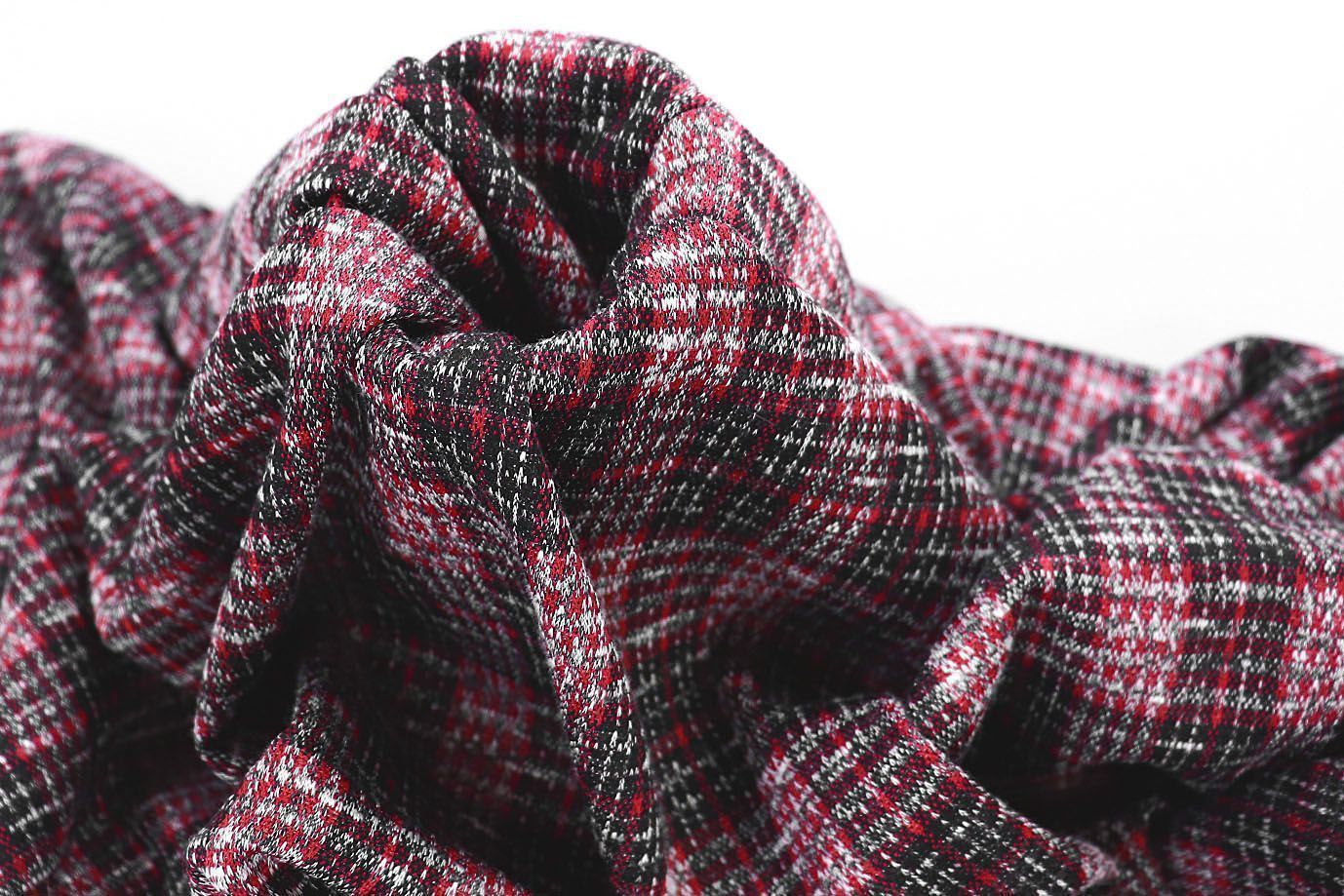 Трикотаж жаккард принт/красно-черный 3257-22-PY/D#18/C#1