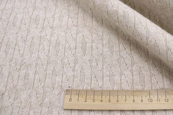 Трикотаж жаккард/бежевый 3760-PY/D#1/C#2