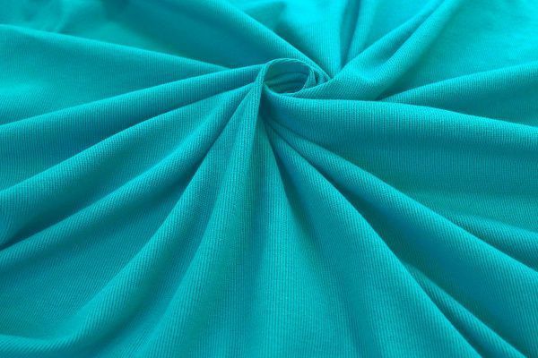 Трикотаж "Рибана"/бирюза 0231/C#бирюза 18-4735TPX