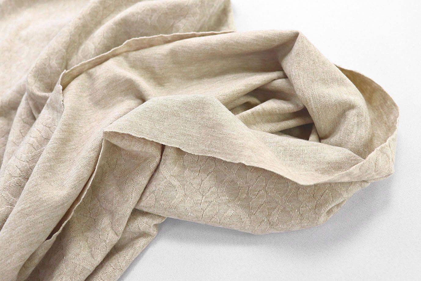 Трикотаж "Косичка" жаккард/бежевый VT-11691/D#1/C#2