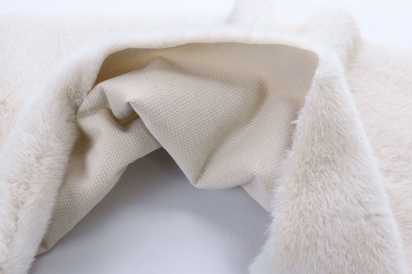 Искусственный мех "Норка"/молочный AP5072409/D#289-230215/C#H222 (0802)