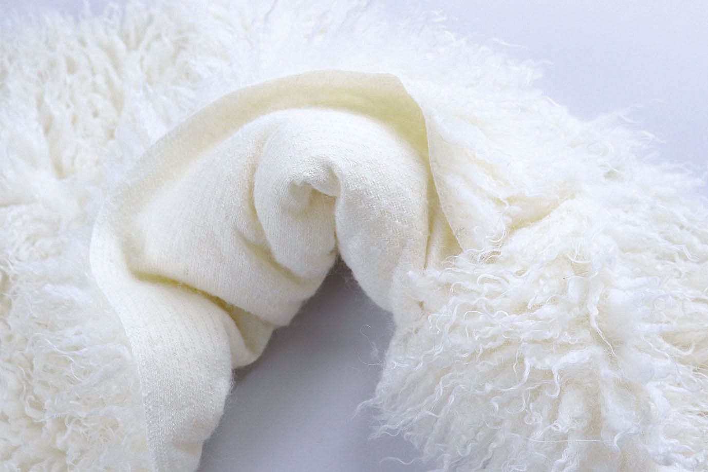 Искусственный мех "Лама"/молочный AP50319/D#1538-240324/C#Off white (50210)