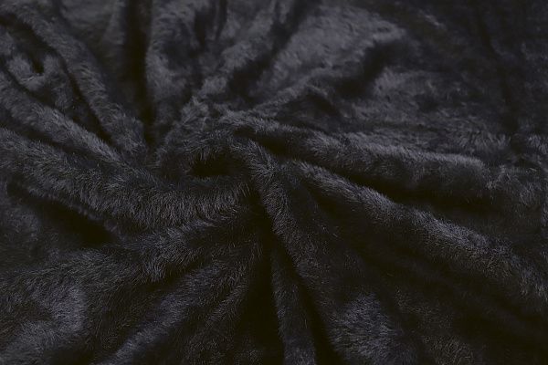 Искусственный мех "Альпака"/черный 3547-PY/C#1