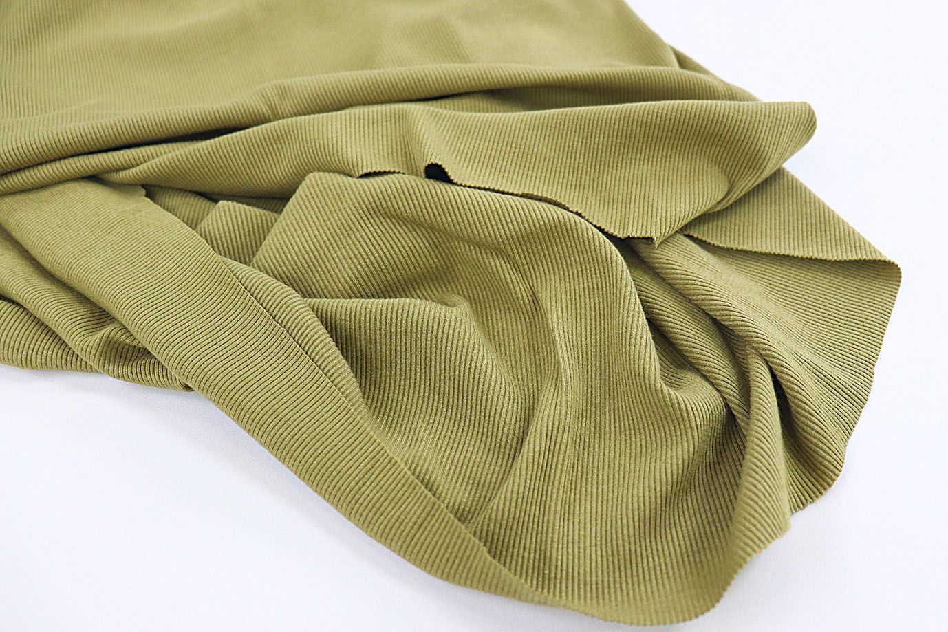 Трикотаж "Рибана"/оливковый 3512-PY/C#7