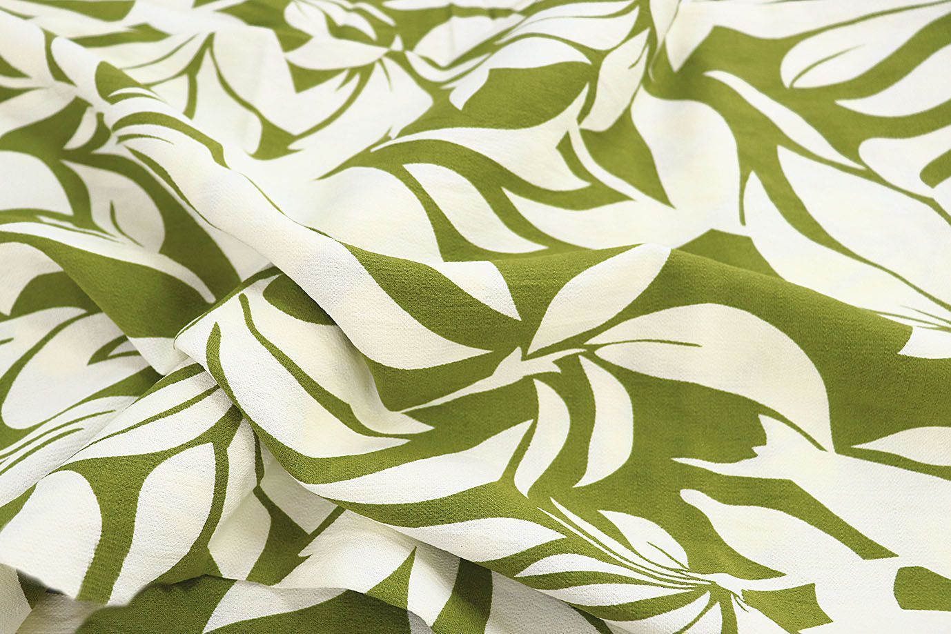 Лен БОХО принт/молочно-зеленый 3857-PY/D#9/C#2