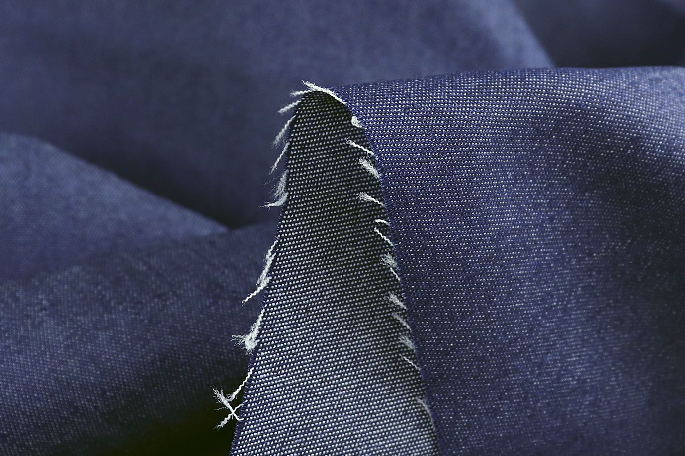 Джинс рубашечный стрейч/синий 12115/C#2