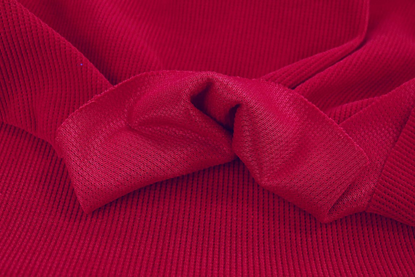 Трикотаж вельвет/красный 3523-PY/C#14