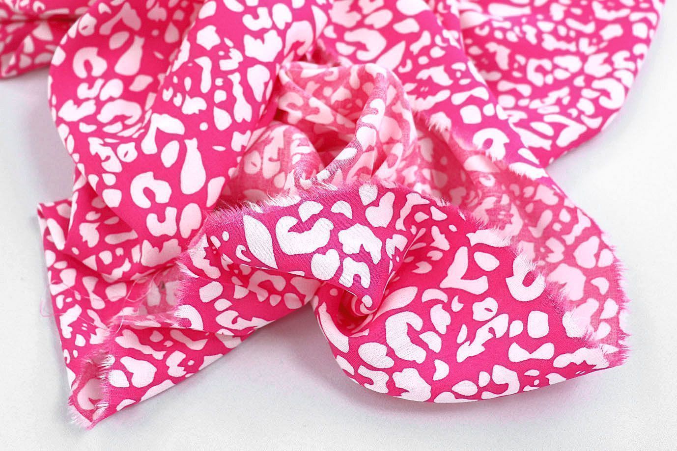 Штапель принт/бело-малиновый 1374-PY/D#40/C#1