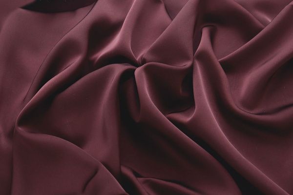 Шелк "Армани" двусторонний/бордовый 1434-PY/C#7