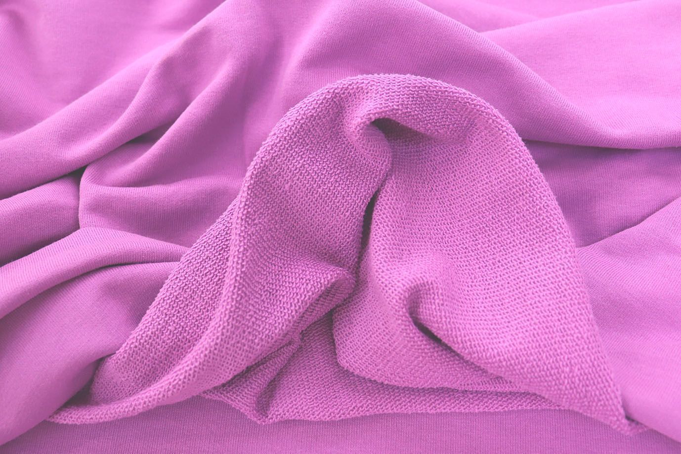 Трикотаж футер 3х нитка с петлей/сиреневый 0363/D#петля/C#сиреневый 17-3320TPX