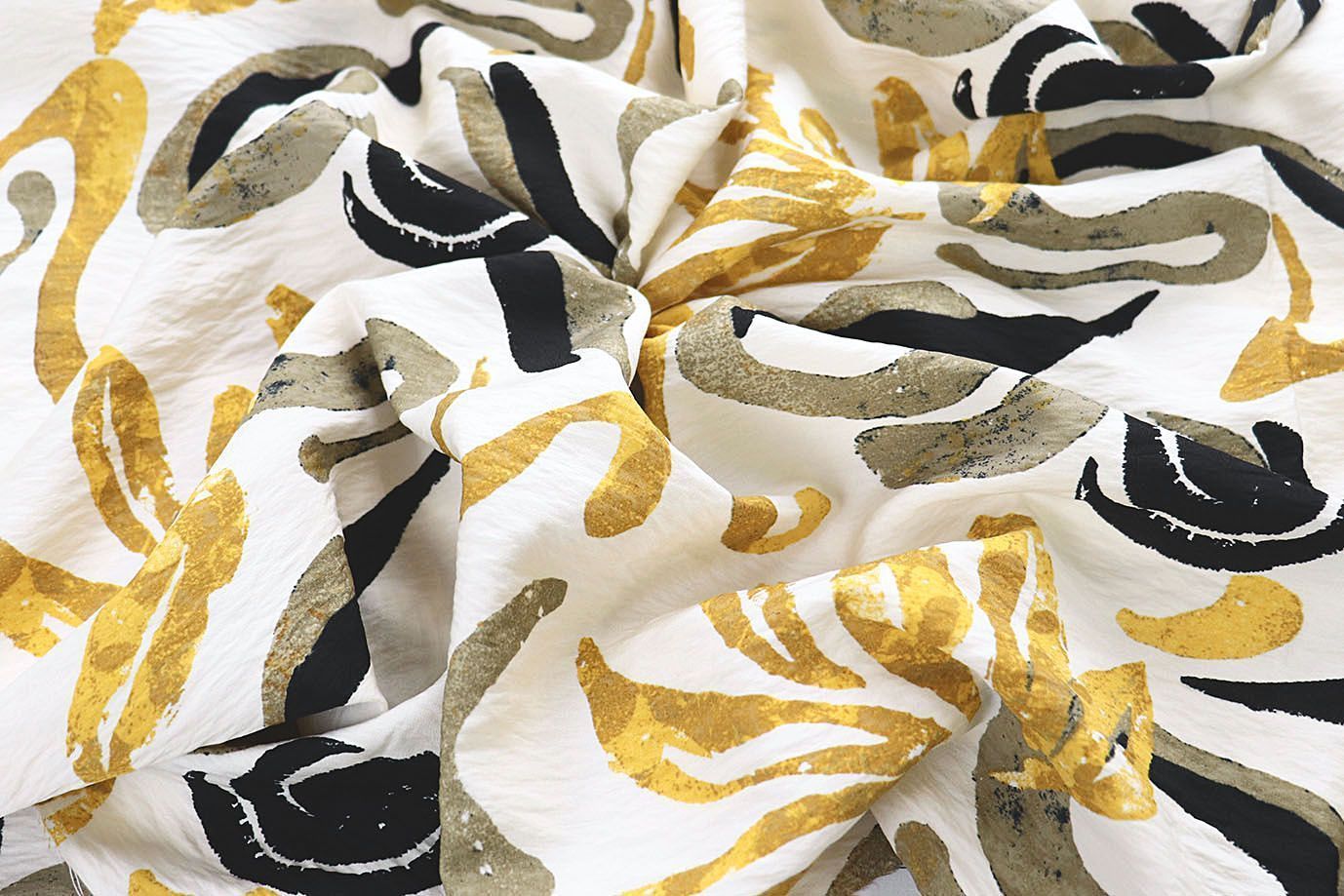 Купра принт/желто-черный на молочном 4072-PY/D#5/C#1