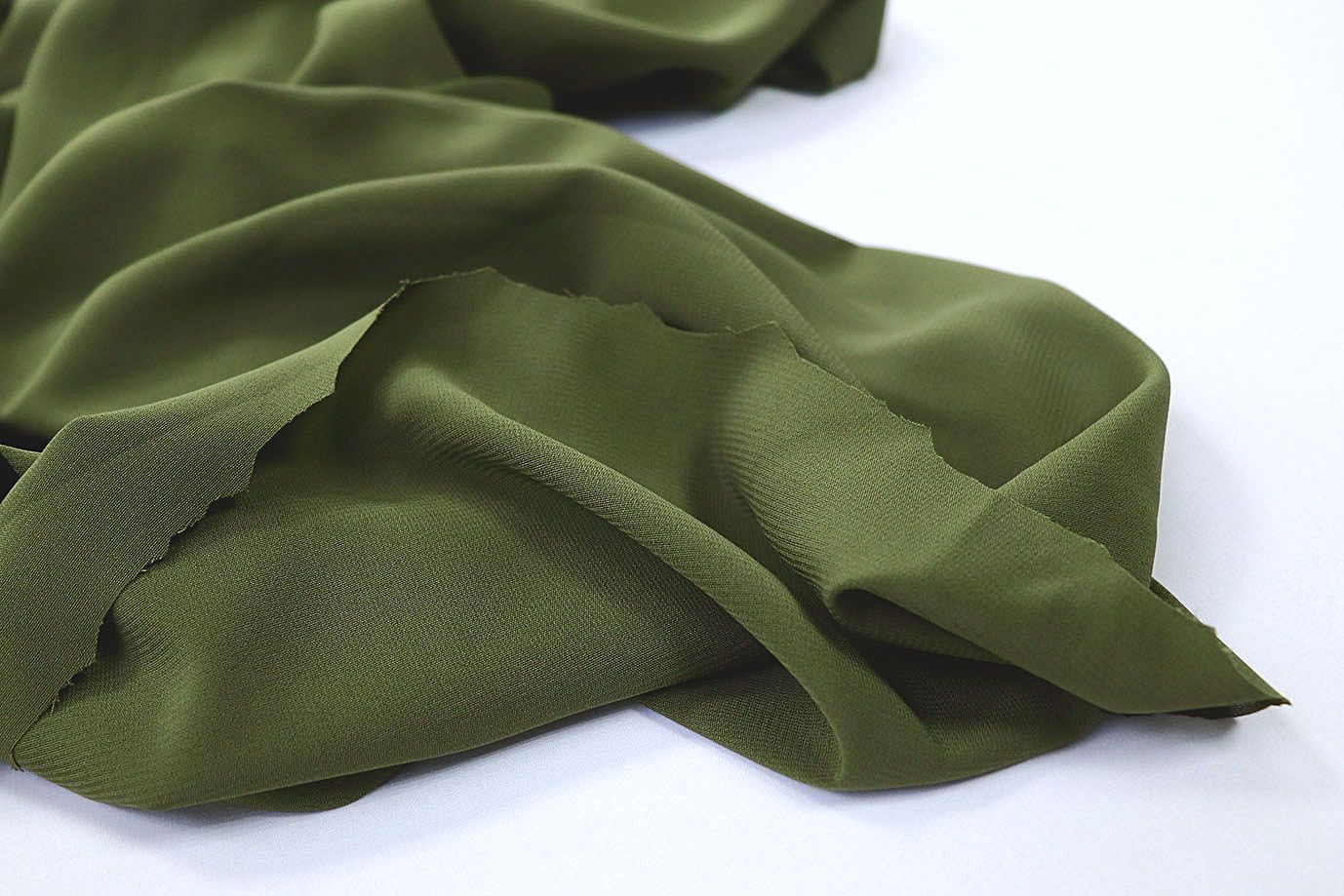 Шифон стрейч/хаки 673-PG/C#8