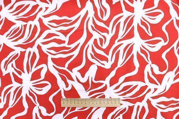 Хлопок "Поплин" принт/красно-белый 3848-PY/D#3/C#3