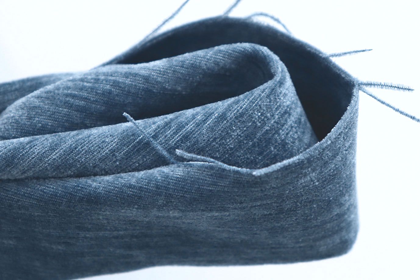 Трикотаж велюр меланж/синий 3989-PY/C#4