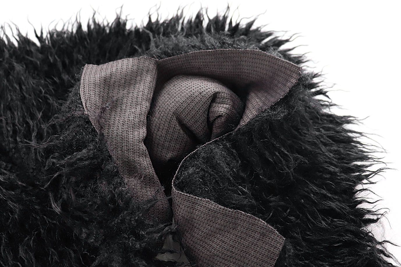 Искусственный мех "Лама"/черный AP50319/D#1538-240324/C#Black (50210)