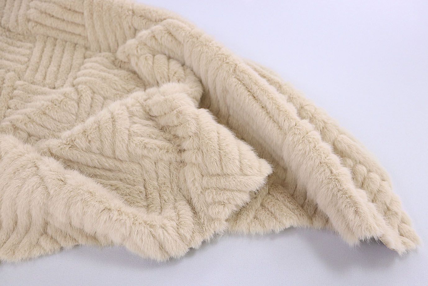 Искусственный мех "Норка"/бежевый 289-230215V5/C#4 (4203)